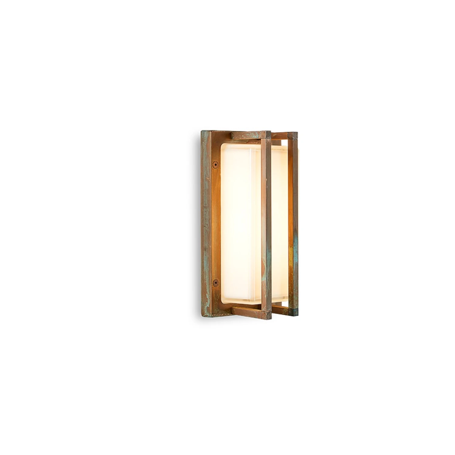 Außenwandleuchte Ice Cubic 3413, Messing Antik 1 Außenwandleuchte Ice Cubic 3413, Messing Antik