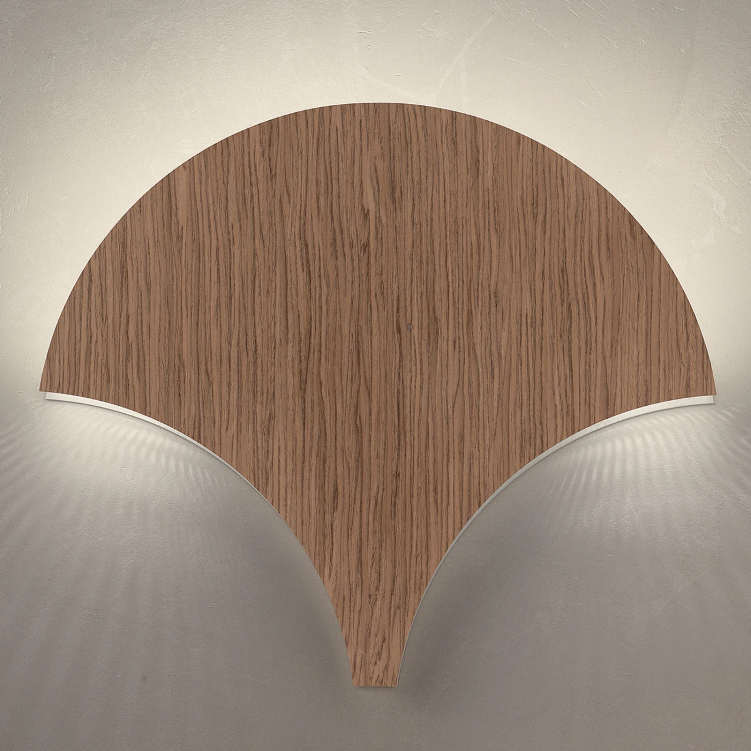 LED-Wandleuchte Palm, Walnuss 1 LED-Wandleuchte Palm, Walnuss