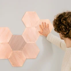 Nanoleaf Elements Wood Hexagons Starter Kit 13x -Heimbeleuchtung 6730040 8