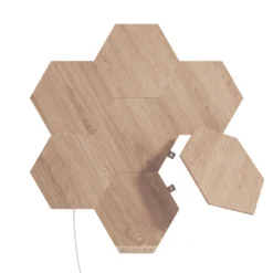 Nanoleaf Elements Wood Hexagons Starter Kit 7x -Heimbeleuchtung 6730041 2