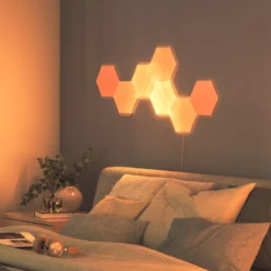 Nanoleaf Elements Wood Hexagons Starter Kit 7x -Heimbeleuchtung 6730041 5