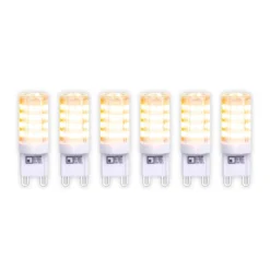 LED-Stiftlampe G9 3,5W Warmweiß 350 Lumen 6er-Pack