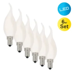 LED-Kerze Windstoß E14 4W 450lm Warmweiß 6er-Set 5 LED-Kerze Windstoß E14 4W 450lm Warmweiß 6er-Set -Heimbeleuchtung 7001343 2