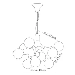 Next DNA Chandelier - Designer-Kronleuchter, Chrom -Heimbeleuchtung 7019035 3