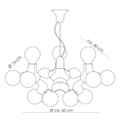 Next DNA ChandelierXL - Kronleuchter In Kupfer -Heimbeleuchtung 7019042 3