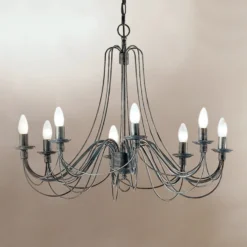 Großer 8-fl. Kronleuchter CLARA Im Landhausstil