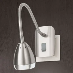 LED-Steckdosenleuchte Manvel Mit Schalter, Nickel -Heimbeleuchtung 7255142 3