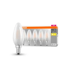 OSRAM LED-Kerzenlampe E14 4W 2.700K 470lm 5er