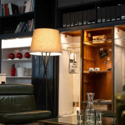 Ozonos Hailey LED-Stehleuchte Leinen-grau Mit AC-1 7 Ozonos Hailey LED-Stehleuchte Leinen-grau Mit AC-1 -Heimbeleuchtung 7270016 2