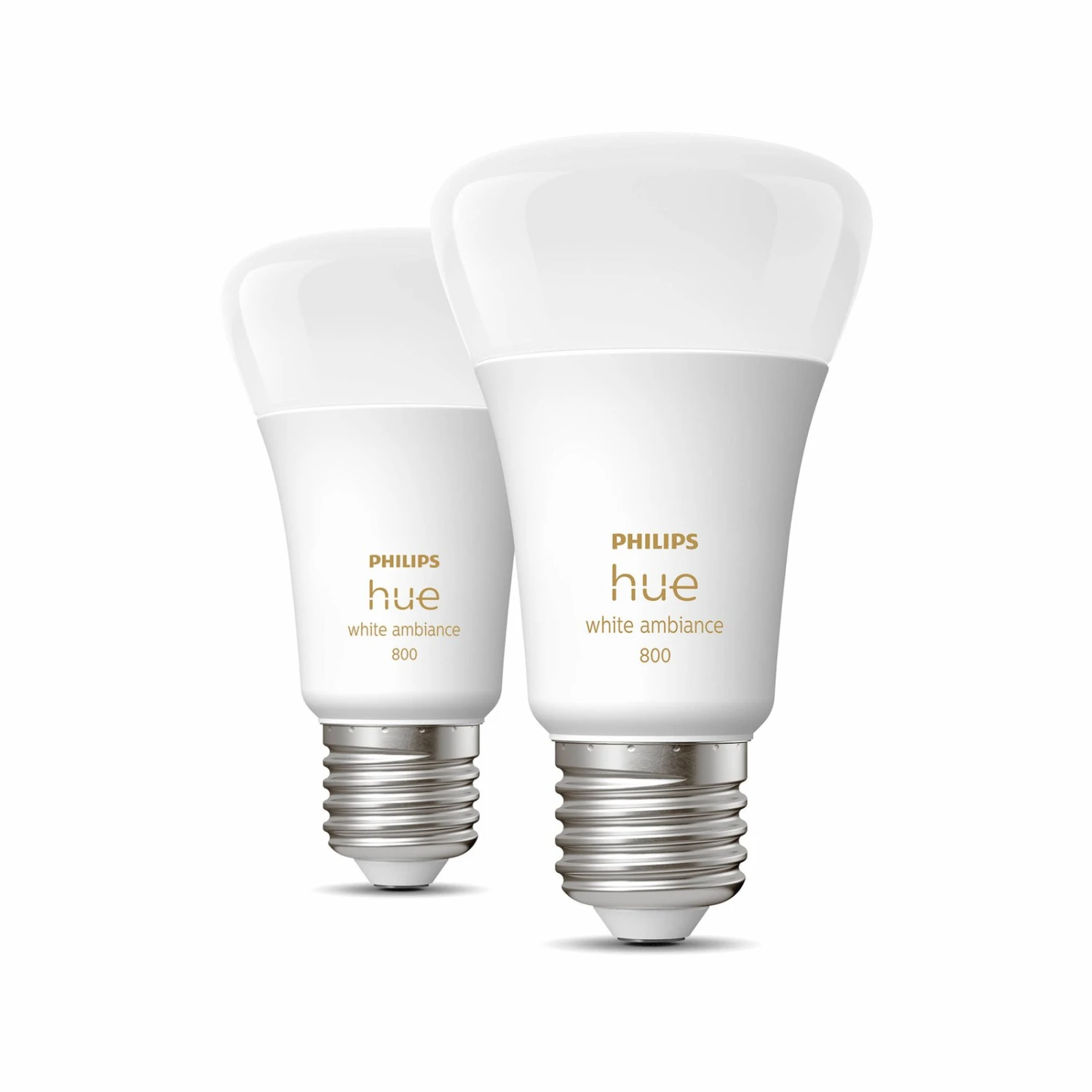 Philips Hue White Ambiance E27 6W, 2er-Set 2 Philips Hue White Ambiance E27 6W, 2er-Set – Bild 2