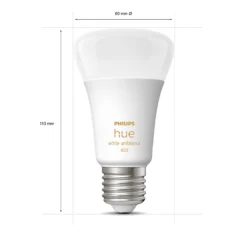 Philips Hue White Ambiance E27 6W, 2er-Set 12 Philips Hue White Ambiance E27 6W, 2er-Set -Heimbeleuchtung 7534127 3