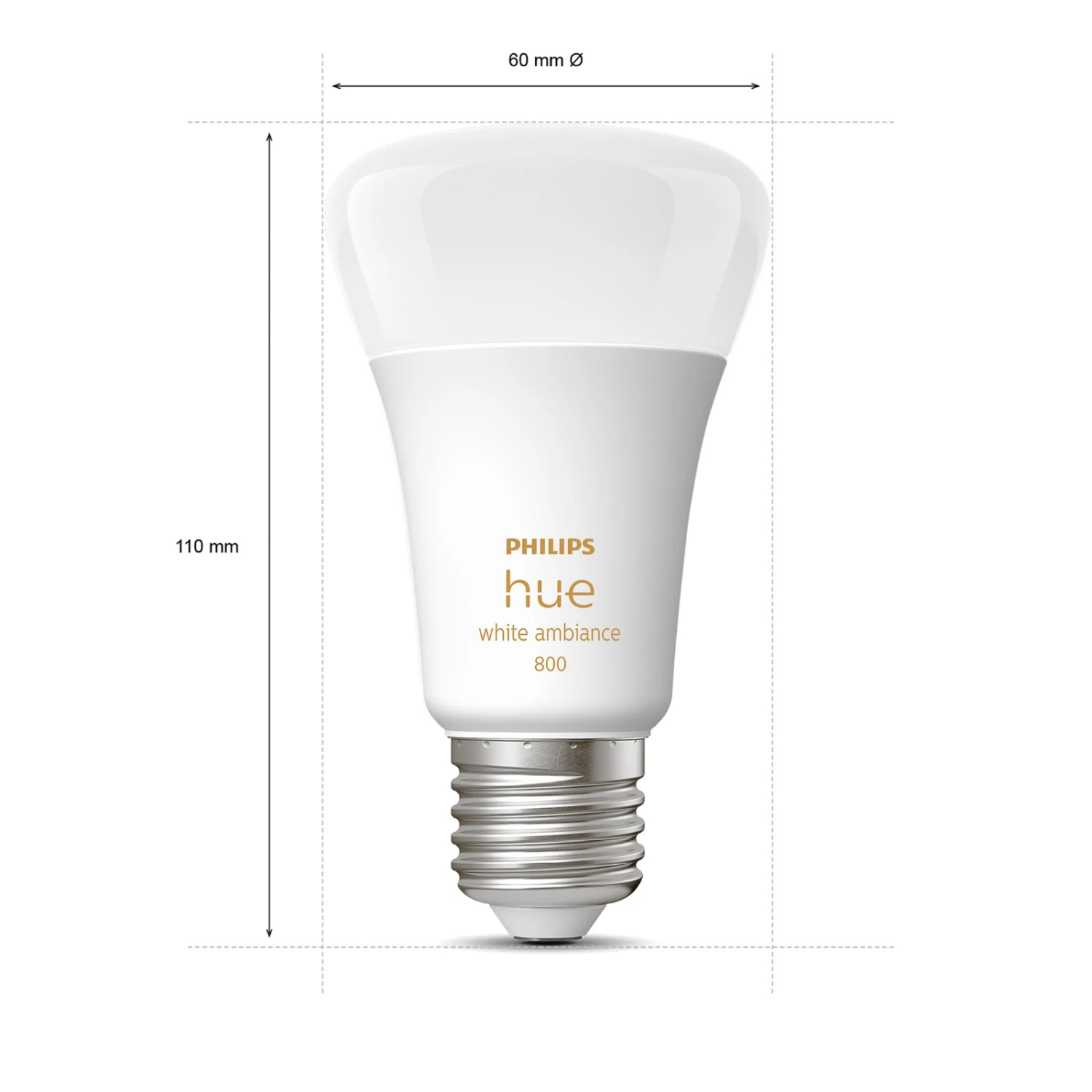 Philips Hue White Ambiance E27 6W, 2er-Set 4 Philips Hue White Ambiance E27 6W, 2er-Set – Bild 4