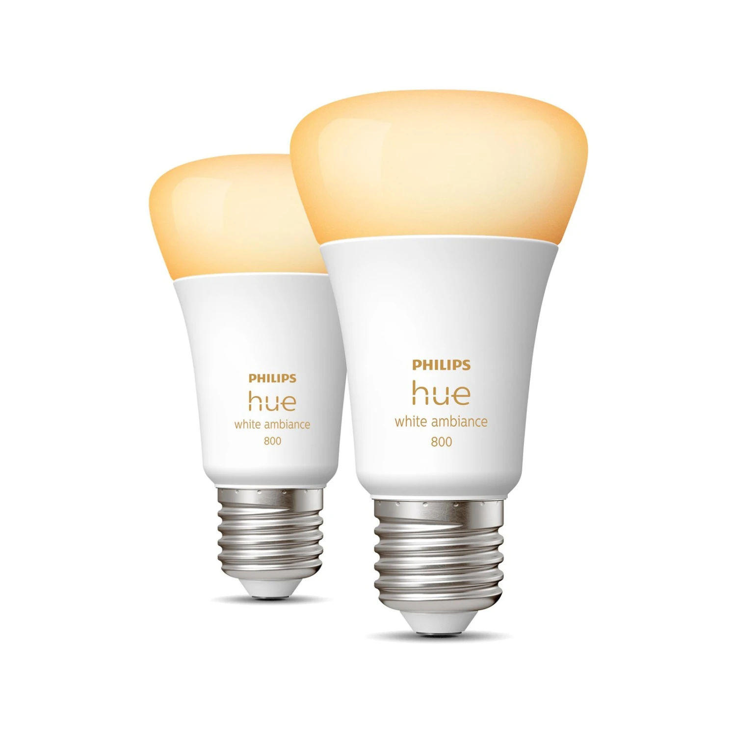 Philips Hue White Ambiance E27 6W, 2er-Set 1 Philips Hue White Ambiance E27 6W, 2er-Set