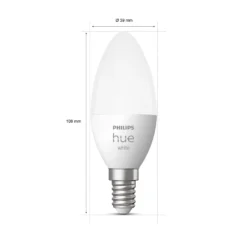 Philips Hue White 5,5W E14 LED-Kerzenlampe 2er-Set -Heimbeleuchtung 7534161 3