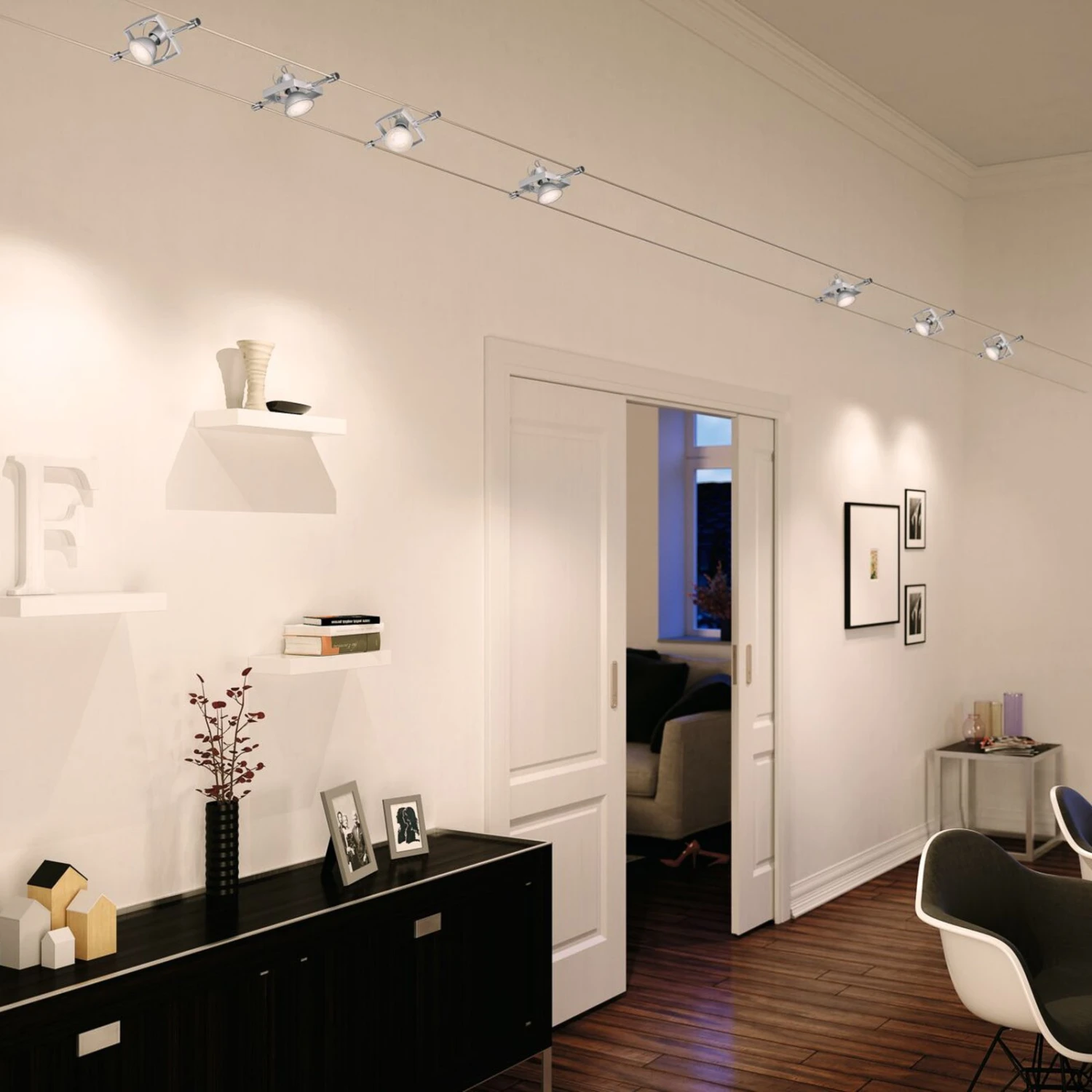 Paulmann Mac II Spot Für Seilsystem, Chrom Matt 4 Paulmann Mac II Spot Für Seilsystem, Chrom Matt – Bild 4