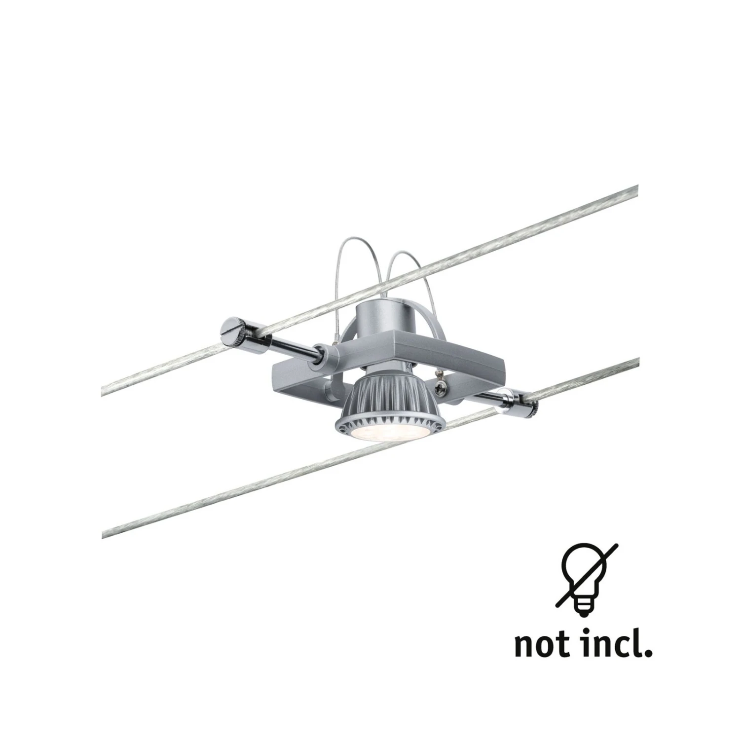 Paulmann Mac II Spot Für Seilsystem, Chrom Matt 7 Paulmann Mac II Spot Für Seilsystem, Chrom Matt – Bild 7