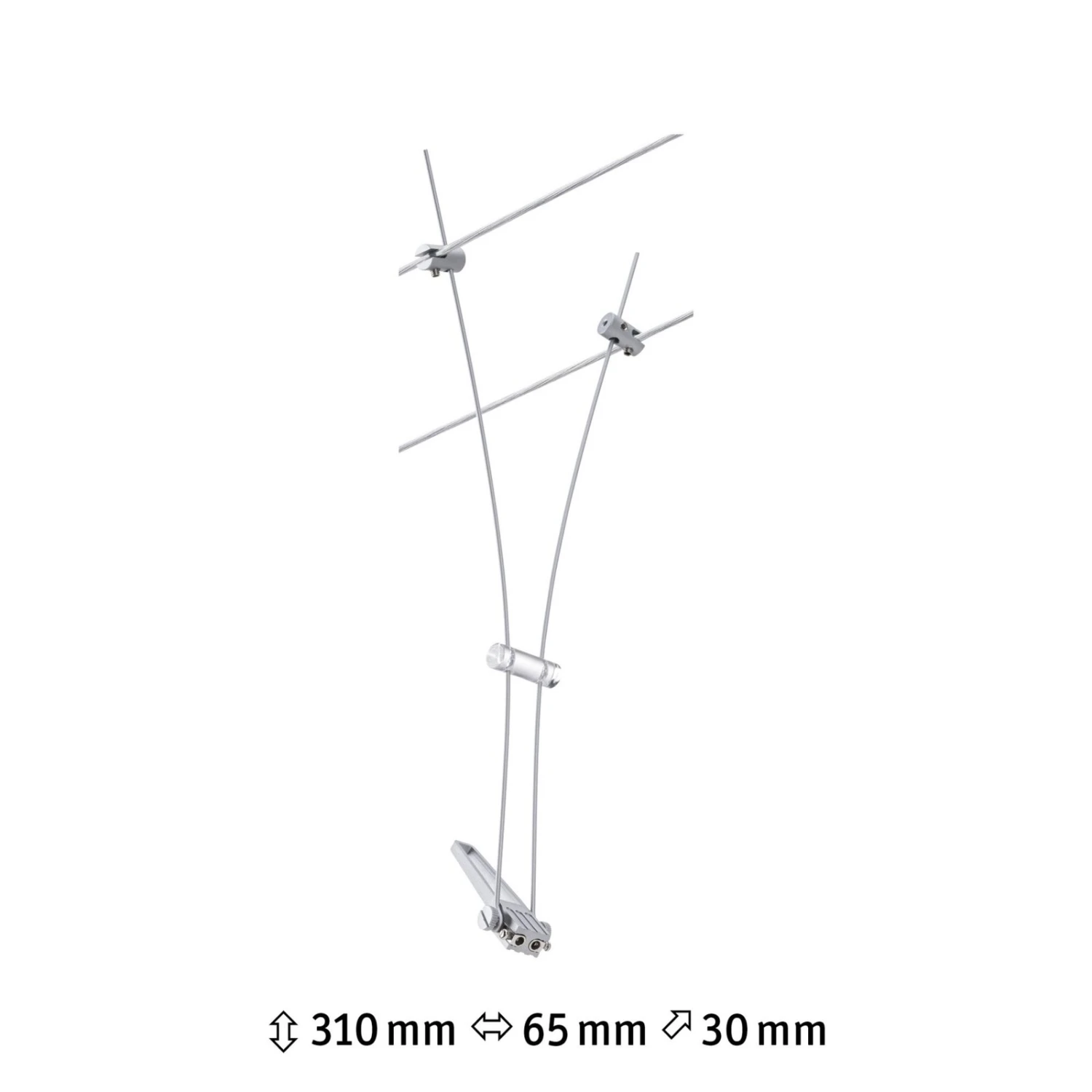 Paulmann Comet Einzelspot Für Seilsystem, Chrom 3 Paulmann Comet Einzelspot Für Seilsystem, Chrom – Bild 3