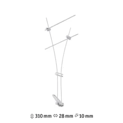 Paulmann Comet Einzelspot Für Seilsystem, Weiß -Heimbeleuchtung 7602736 3