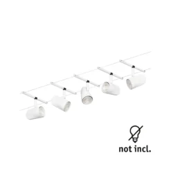 Paulmann Cup Seilsystem Basisset 5fl. Weiß Matt -Heimbeleuchtung 7602839 2