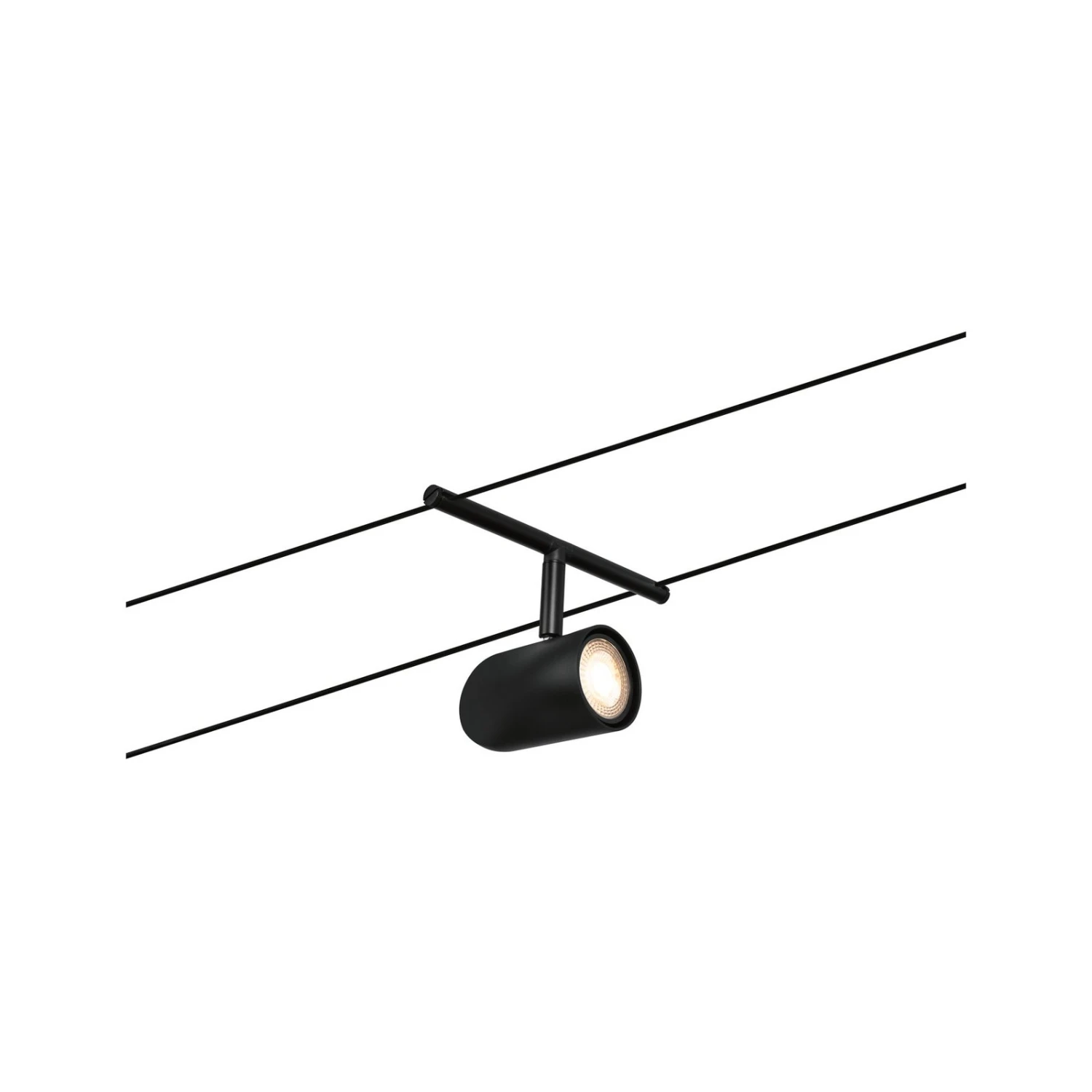 Paulmann Cup Seilsystem Basisset 5fl. Schwarz Matt 6 Paulmann Cup Seilsystem Basisset 5fl. Schwarz Matt – Bild 6