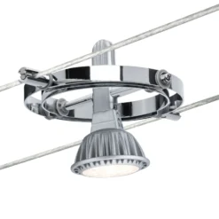 Paulmann Cardan Seilsystem 4fl. Chrom Matt/chrom 12 Paulmann Cardan Seilsystem 4fl. Chrom Matt/chrom -Heimbeleuchtung 7602920 4