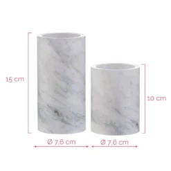 Pauleen Cosy Marble Candle LED-Kerze 2er Set Wachs -Heimbeleuchtung 7602958 5
