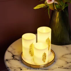 Pauleen Golden Feather Candle LED-Kerze 3er Set -Heimbeleuchtung 7602960 2