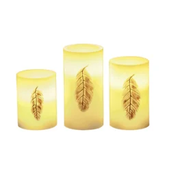 Pauleen Golden Feather Candle LED-Kerze 3er Set -Heimbeleuchtung 7602960 3