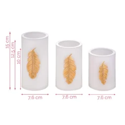 Pauleen Golden Feather Candle LED-Kerze 3er Set -Heimbeleuchtung 7602960 5