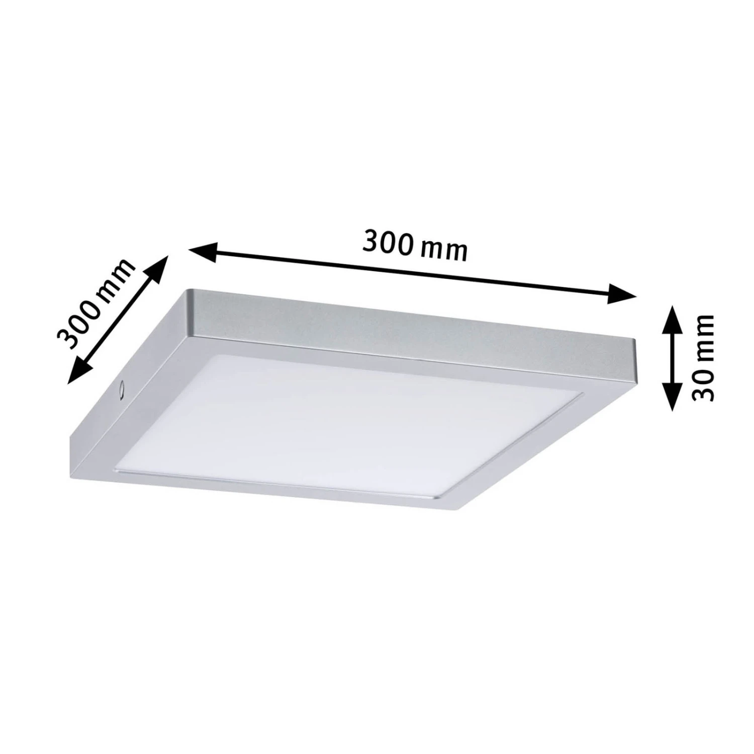 Paulmann Abia LED-Panel 4.000K Eckig 30cm Chrom 6 Paulmann Abia LED-Panel 4.000K Eckig 30cm Chrom – Bild 6