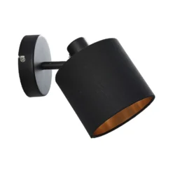 Stoff-Wandleuchte Vasilia In Schwarz-Gold, 1-fl. 11 Stoff-Wandleuchte Vasilia In Schwarz-Gold, 1-fl. -Heimbeleuchtung 8032155 2