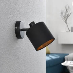 Stoff-Wandleuchte Vasilia In Schwarz-Gold, 1-fl. 12 Stoff-Wandleuchte Vasilia In Schwarz-Gold, 1-fl. -Heimbeleuchtung 8032155 3