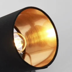 Stoff-Wandleuchte Vasilia In Schwarz-Gold, 1-fl. 16 Stoff-Wandleuchte Vasilia In Schwarz-Gold, 1-fl. -Heimbeleuchtung 8032155 7