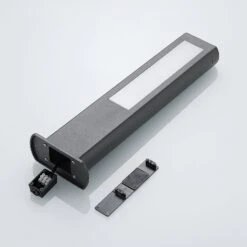 Lucande LED-Sockellampe Mhairi, Eckig, Dunkelgrau, 50 Cm -Heimbeleuchtung 8032188 7