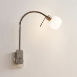 Lindby Aeryn Steckdosenleuchte, Flexarm, Schalter 14 Lindby Aeryn Steckdosenleuchte, Flexarm, Schalter -Heimbeleuchtung 8032242 5