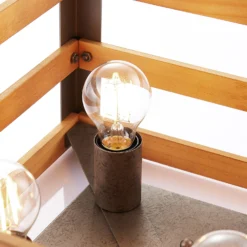 Lindby Jamina Holz-Deckenleuchte, Vierflammig -Heimbeleuchtung 8032250 7