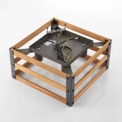 Lindby Jamina Holz-Deckenleuchte, Vierflammig -Heimbeleuchtung 8032250 8