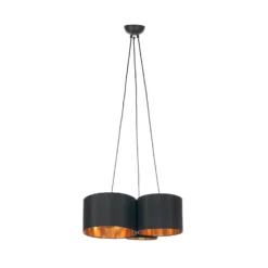 Lindby Vironi Hängelampe, 3-fl., Schwarz, Gold -Heimbeleuchtung 8032509 3