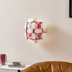 Slamp Mida Wandleuchte, 32x32 Cm, Rosé/weiß -Heimbeleuchtung 8503420 2