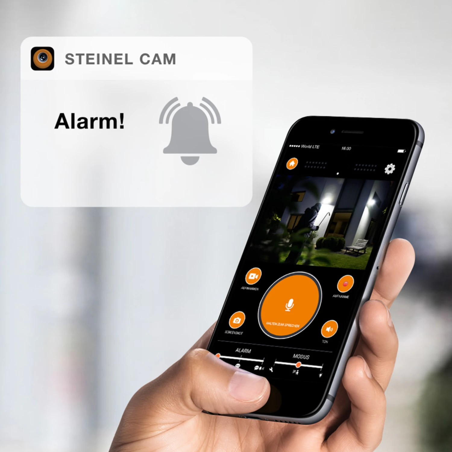 STEINEL XLED Cam 1 SC Kamerastrahler Freisprecher 2 STEINEL XLED Cam 1 SC Kamerastrahler Freisprecher – Bild 2