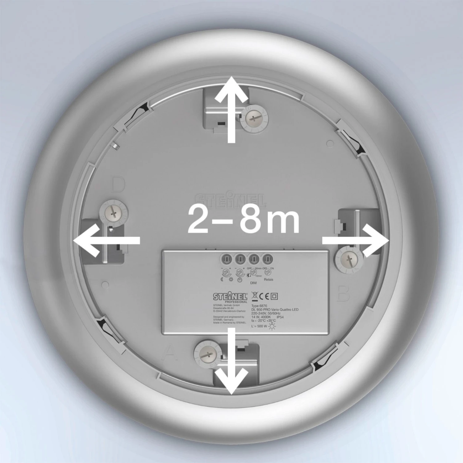 STEINEL Vario Quattro Pro S LED 4.000K Anthrazit 6 STEINEL Vario Quattro Pro S LED 4.000K Anthrazit – Bild 6