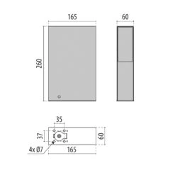 LED-Sockelleuchte Orion Post 260 Anthrazit 840 -Heimbeleuchtung 8542344 5
