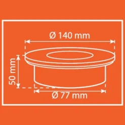 Runder Solar-LED-Bodeneinbaustrahler Lugo - IP44 -Heimbeleuchtung 8567064 8