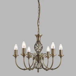 Kronleuchter Zanzibar 6-flammig In Altmessing -Heimbeleuchtung 8570351 1