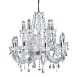 Kronleuchter Marie Therese, Chrom, 12-flammig -Heimbeleuchtung 8570418 1