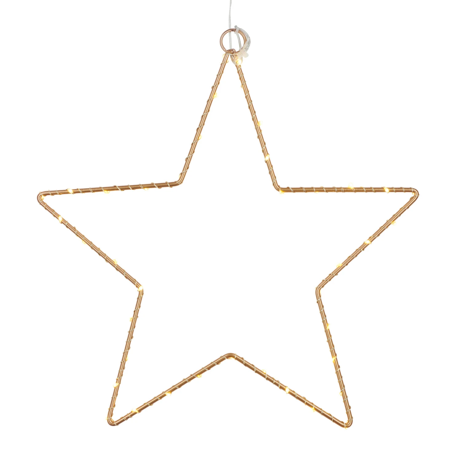 LED-Deko-Stern Liva Star, Gold, Ø 30 Cm 4 LED-Deko-Stern Liva Star, Gold, Ø 30 Cm – Bild 4