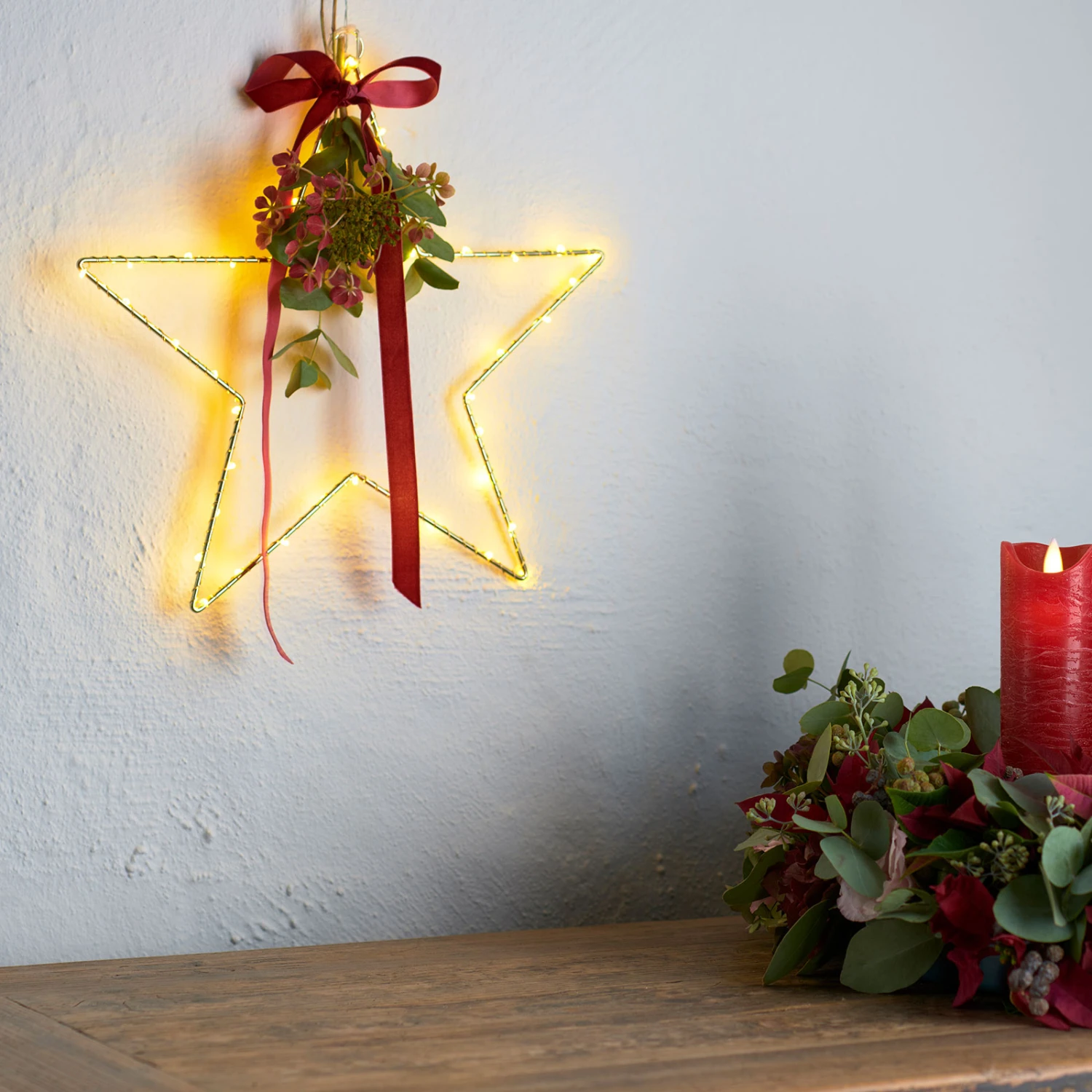 LED-Deko-Stern Liva Star, Gold, Ø 30 Cm 5 LED-Deko-Stern Liva Star, Gold, Ø 30 Cm – Bild 5