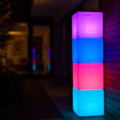 LED-Akkuleuchte The LOVE Lamp, Würfel, RGBW -Heimbeleuchtung 8590071 4