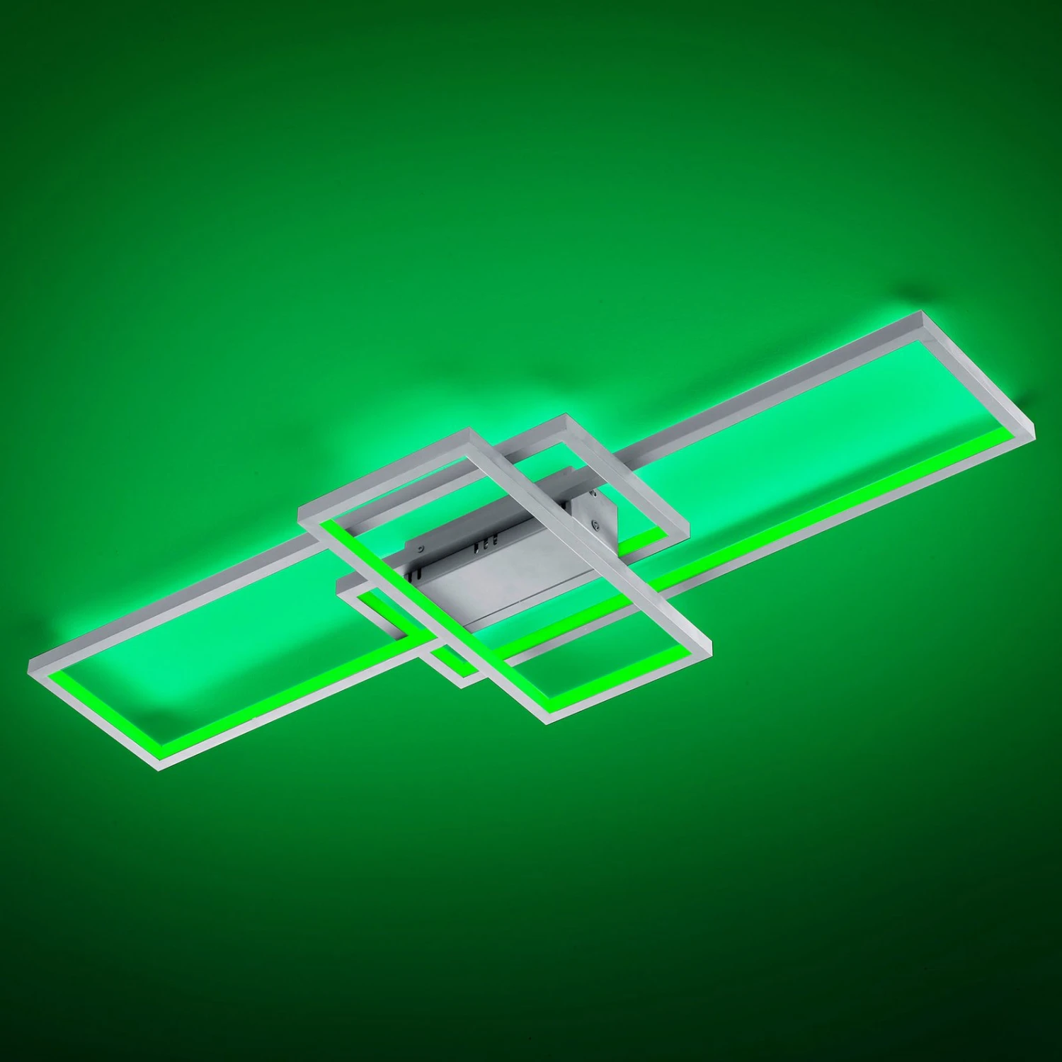 Trio WiZ Thiago Smarte Deckenleuchte 104cm, Nickel 3 Trio WiZ Thiago Smarte Deckenleuchte 104cm, Nickel – Bild 3