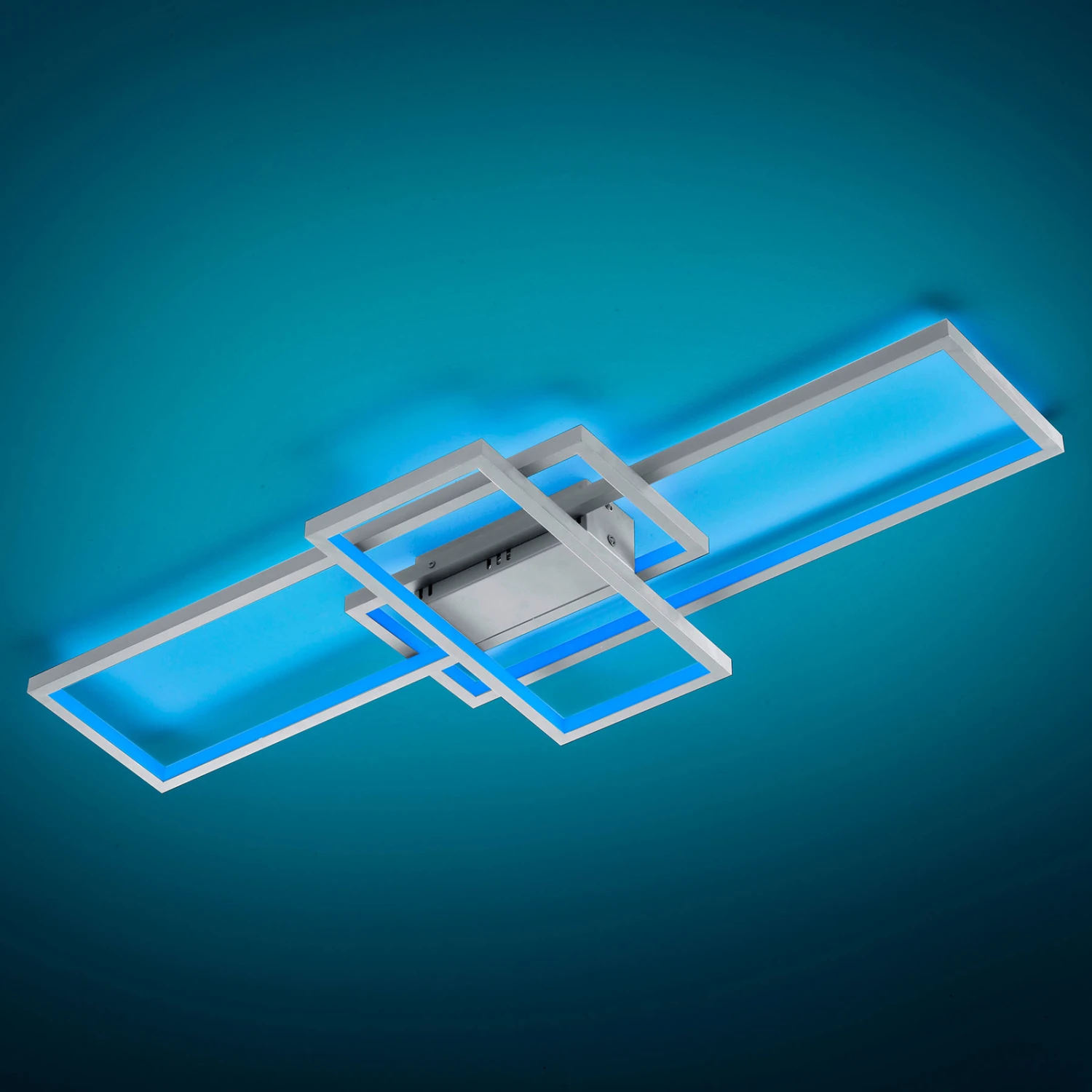 Trio WiZ Thiago Smarte Deckenleuchte 104cm, Nickel 4 Trio WiZ Thiago Smarte Deckenleuchte 104cm, Nickel – Bild 4